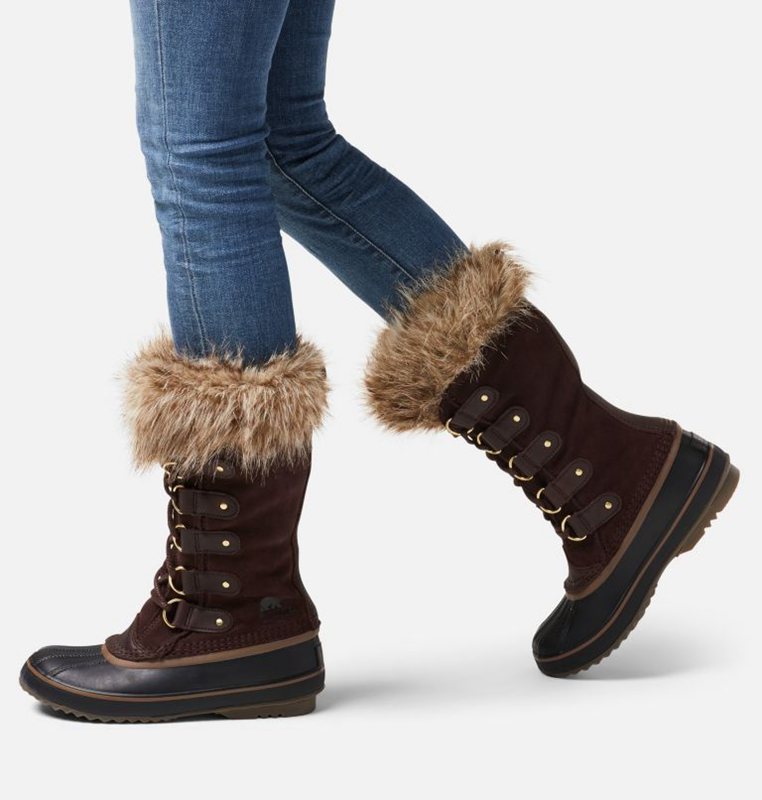 Botas Nieve Sorel Mujer - Joan Of Arctic™ Bajas Marrones Oscuro - 57613-OHZQ